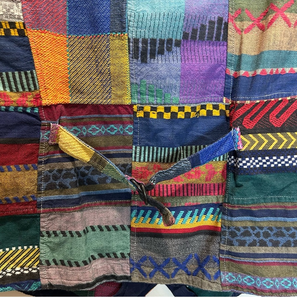 No Boundaries Multicolored Cotton Patchwork Vest,… - image 6